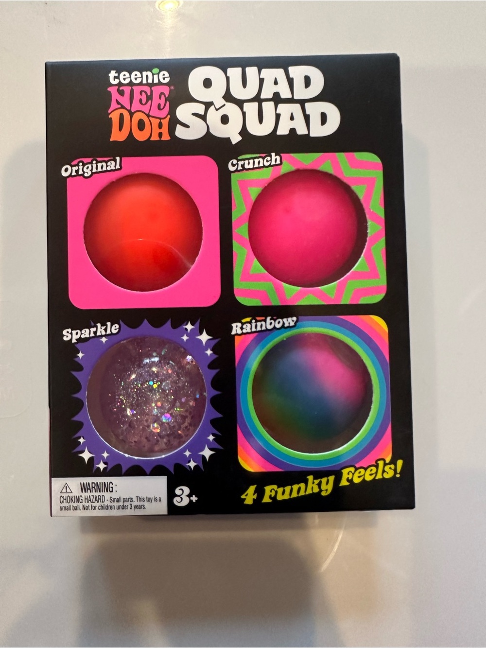 Quad Squad 4-Pack Sensory Putty - Pink, Red, Purple, Multicolor